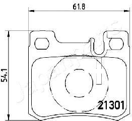 PP-0510AF JAPANPARTS Комплект тормозных колодок, дисковый тормоз (фото 2)