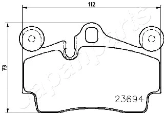 PP-0918AF JAPANPARTS Комплект тормозных колодок, дисковый тормоз (фото 2)