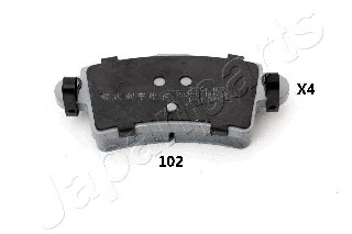 PP-102AF JAPANPARTS Комплект тормозных колодок, дисковый тормоз (фото 1)