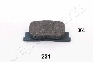 PP-231AF JAPANPARTS Комплект тормозных колодок, дисковый тормоз (фото 1)