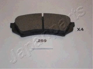 PP-259AF JAPANPARTS Комплект тормозных колодок, дисковый тормоз (фото 1)