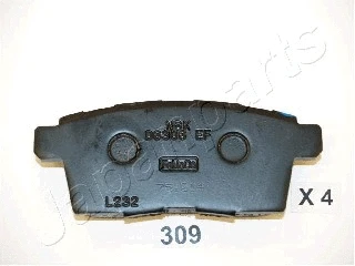PP-309AF JAPANPARTS Комплект тормозных колодок, дисковый тормоз (фото 1)
