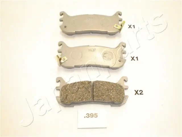 PP-395AF JAPANPARTS Комплект тормозных колодок, дисковый тормоз (фото 1)