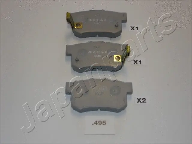 PP-495AF JAPANPARTS Комплект тормозных колодок, дисковый тормоз (фото 1)