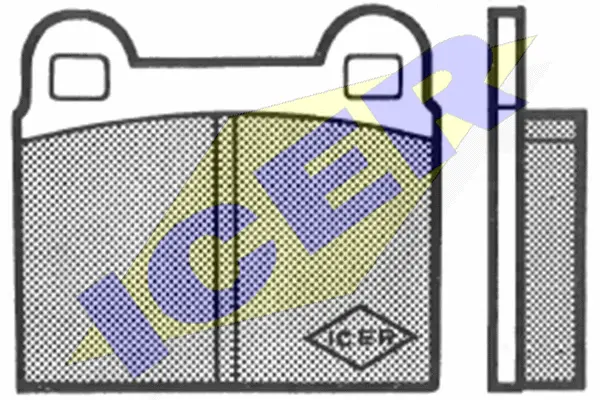 180032 ICER Комплект тормозных колодок, дисковый тормоз (фото 1)
