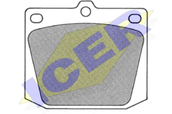 180096 ICER Комплект тормозных колодок, дисковый тормоз (фото 1)