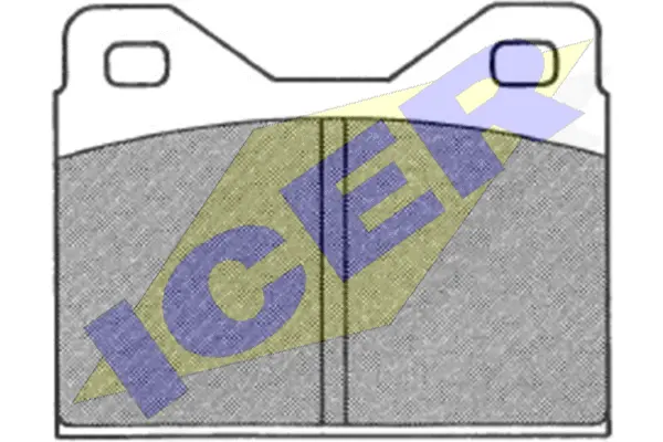 180128 ICER Комплект тормозных колодок, дисковый тормоз (фото 1)