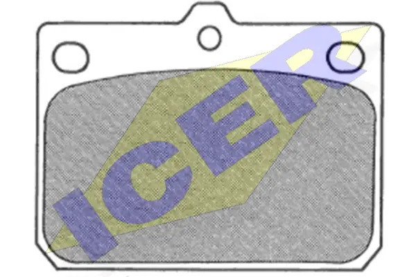180158 ICER Комплект тормозных колодок, дисковый тормоз (фото 1)