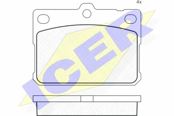 180164 ICER Комплект тормозных колодок, дисковый тормоз (фото 1)