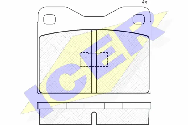 180181 ICER Комплект тормозных колодок, дисковый тормоз (фото 1)