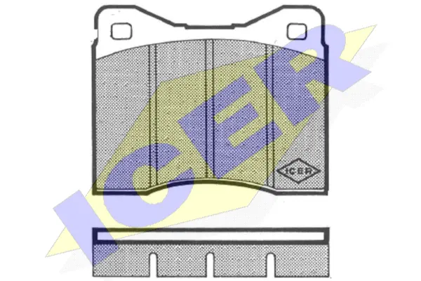 180204 ICER Комплект тормозных колодок, дисковый тормоз (фото 1)