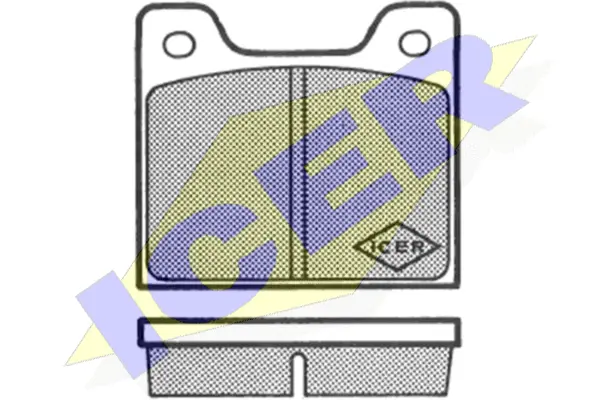 180285 ICER Комплект тормозных колодок, дисковый тормоз (фото 1)