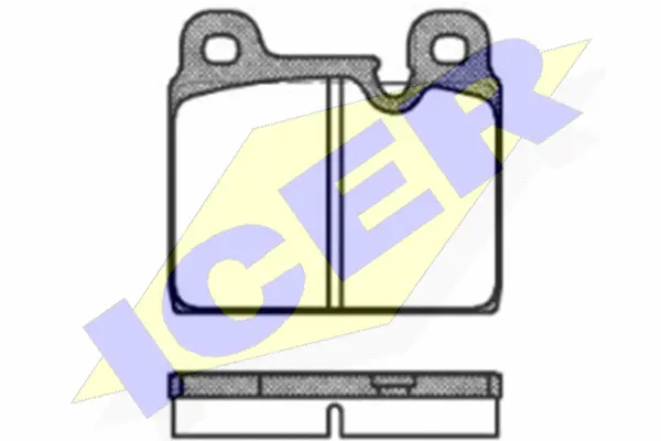 180508 ICER Комплект тормозных колодок, дисковый тормоз (фото 1)