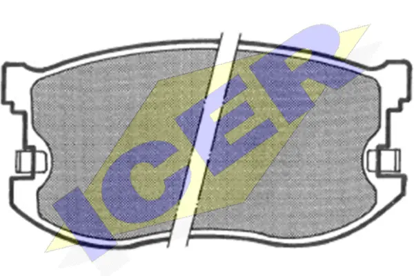 180534 ICER Комплект тормозных колодок, дисковый тормоз (фото 1)
