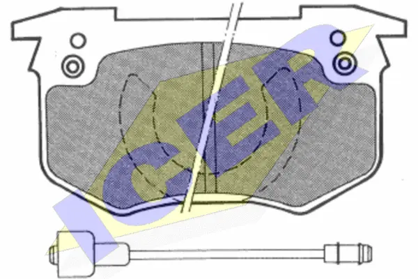 180635 ICER Комплект тормозных колодок, дисковый тормоз (фото 1)