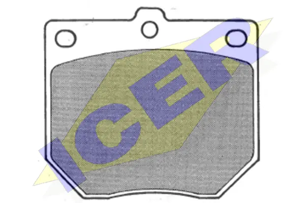 180643 ICER Комплект тормозных колодок, дисковый тормоз (фото 1)
