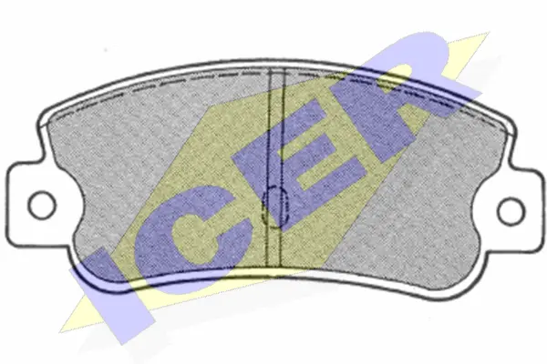 180727 ICER Комплект тормозных колодок, дисковый тормоз (фото 1)