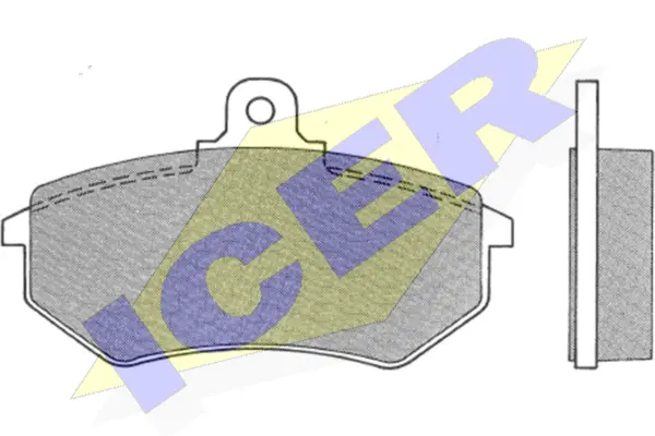 180743 ICER Комплект тормозных колодок, дисковый тормоз (фото 1)