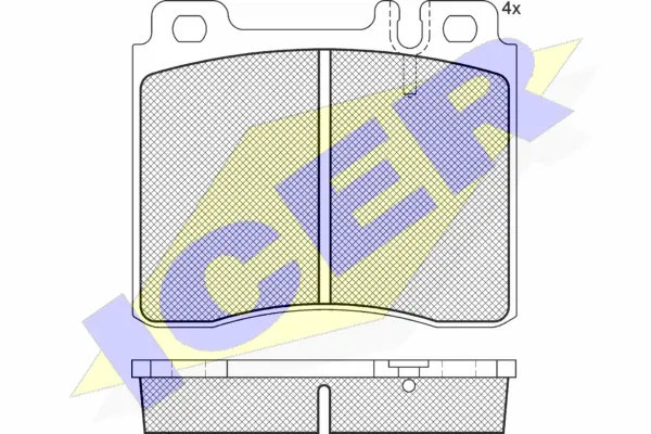 181158-396 ICER Комплект тормозных колодок, дисковый тормоз (фото 1)