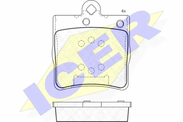 181311 ICER Комплект тормозных колодок, дисковый тормоз (фото 1)