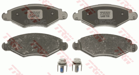 GDB1500 TRW Комплект тормозных колодок, дисковый тормоз (фото 1)