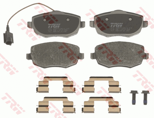 GDB1707 TRW Комплект тормозных колодок, дисковый тормоз (фото 2)