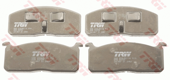 GDB233 TRW Комплект тормозных колодок, дисковый тормоз (фото 2)