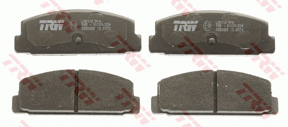 GDB3088 TRW Комплект тормозных колодок, дисковый тормоз (фото 2)