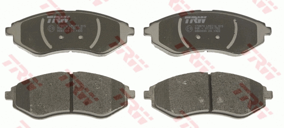 GDB3330 TRW Комплект тормозных колодок, дисковый тормоз (фото 2)