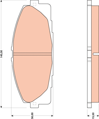 GDB3485 TRW Комплект тормозных колодок, дисковый тормоз (фото 1)