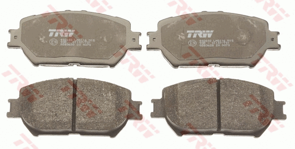 GDB3628 TRW Комплект тормозных колодок, дисковый тормоз (фото 2)