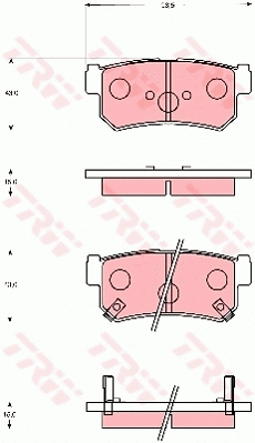GDB7666 TRW Комплект тормозных колодок, дисковый тормоз (фото 1)