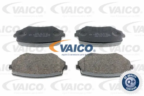 V64-0007 VAICO Комплект тормозных колодок, дисковый тормоз (фото 1)