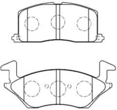 A1N043 AISIN Комплект тормозных колодок, дисковый тормоз (фото 1)