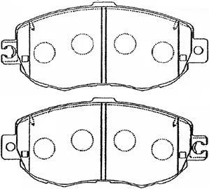 A1N055 AISIN Комплект тормозных колодок, дисковый тормоз (фото 1)