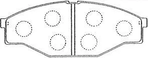 A1N063 AISIN Комплект тормозных колодок, дисковый тормоз (фото 1)