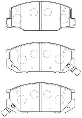 A1N092 AISIN Комплект тормозных колодок, дисковый тормоз (фото 1)