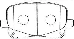 A1N101 AISIN Комплект тормозных колодок, дисковый тормоз (фото 1)