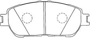 A1N115 AISIN Комплект тормозных колодок, дисковый тормоз (фото 1)