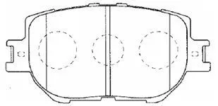 A1N140 AISIN Комплект тормозных колодок, дисковый тормоз (фото 1)