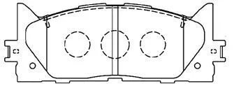 A1N154 AISIN Комплект тормозных колодок, дисковый тормоз (фото 1)