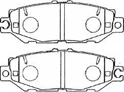 A2N058 AISIN Комплект тормозных колодок, дисковый тормоз (фото 1)