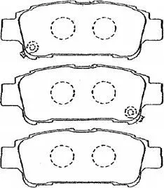 A2N069 AISIN Комплект тормозных колодок, дисковый тормоз (фото 1)