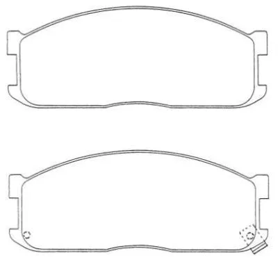 ASN-120W AISIN Комплект тормозных колодок, дисковый тормоз (фото 1)