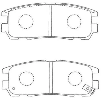 AS-N149 AISIN Комплект тормозных колодок, дисковый тормоз (фото 1)