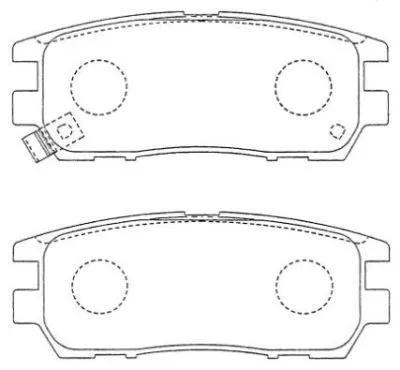 ASN-152 AISIN Комплект тормозных колодок, дисковый тормоз (фото 1)