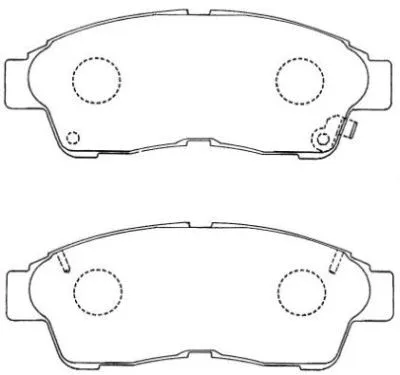 ASN-154 AISIN Комплект тормозных колодок, дисковый тормоз (фото 1)