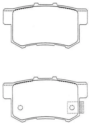 ASN-182 AISIN Комплект тормозных колодок, дисковый тормоз (фото 1)