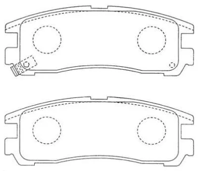 ASN-185 AISIN Комплект тормозных колодок, дисковый тормоз (фото 1)