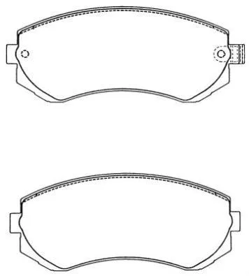 ASN-198 AISIN Комплект тормозных колодок, дисковый тормоз (фото 1)